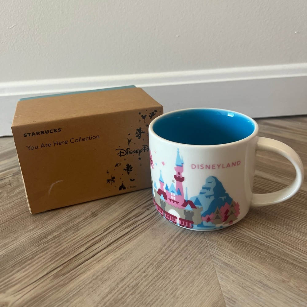 NEW Disneyland Starbucks You are Here ceramic mug 1st generation